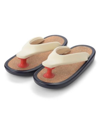 ＜ジョジョ＞ サンダル(Sandals) ホワイトxレッドxネイビー／コルク 【三越・伊勢丹/公式】