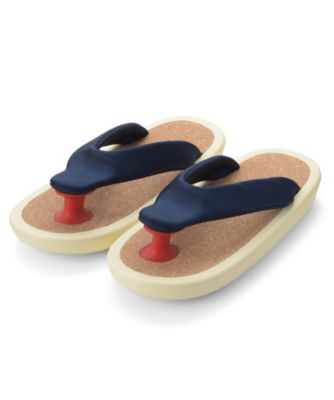 ＜ジョジョ＞ サンダル(Sandals) ネイビーxレッドxホワイト／コルク 【三越・伊勢丹/公式】