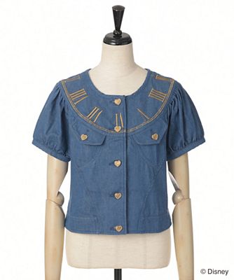 【SALE（三越）】＜PINK HOUSE/ピンクハウス＞ アリス・イン・ワンダーランド 時間の旅コレクション 刺繍ブラウス(A2163FB104) ブルー 【三越・伊勢丹/公式】