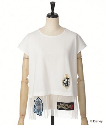 【SALE（三越）】＜PINK HOUSE/ピンクハウス＞ アリス・イン・ワンダーランド 時間の旅コレクション チュールカットソー(A2163UBY117) シロ 【三越・伊勢丹/公式】