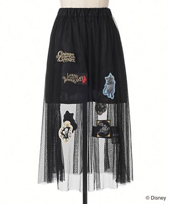 【SALE（三越）】＜PINK HOUSE/ピンクハウス＞ アリス・イン・ワンダーランド 時間の旅コレクション チュールスカート(A2163FSY105) クロ 【三越・伊勢丹/公式】