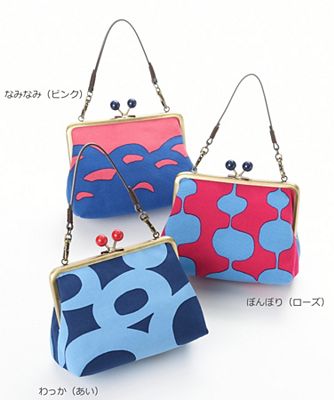 ＜亥之吉＞ さんかくポーチ大 なみなみ（ピンク） 【三越・伊勢丹/公式】