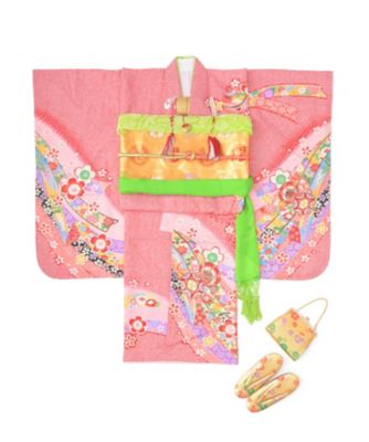 【SALE（三越）】 ＜お仕立上り＞七歳お祝着セット（半衿付）