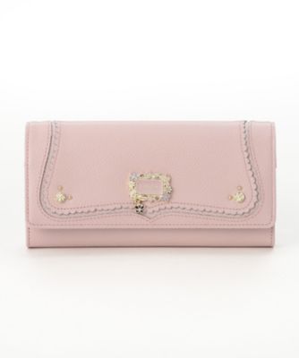＜アナ スイ（ANNA SUI）＞「ラブリー」内Lファスナーかぶせ長財布（312190）