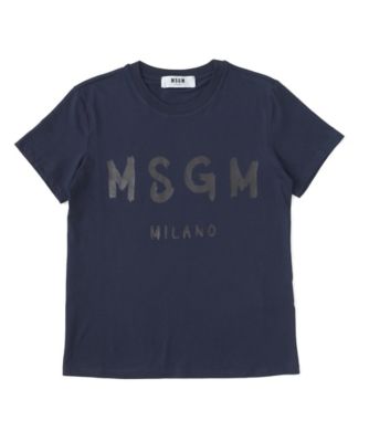 ＜エムエスジーエム/MSGM＞ ロゴTシャツ(2141MDM60/164794+795) ネイビーブルー 【三越・伊勢丹/公式】