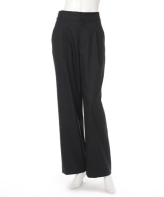 【SALE（三越）】＜ワンフォーイレブン/1411＞ ストライプワイドパンツ(506-W4001) ブラックストライプ 【三越・伊勢丹/公式】