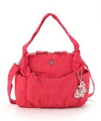 ＜アナ スイ/ANNA SUI＞ 2WAYハンドバッグ「ワーク2」(312281) アカ 【三越・伊勢丹/公式】
