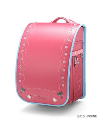 ＜三越伊勢丹オリジナル（mitsukoshi isetan original）＞＜内藤ルネ＞ランドセル（キャットモデル：チェリーxサックス） チェリー*サックス