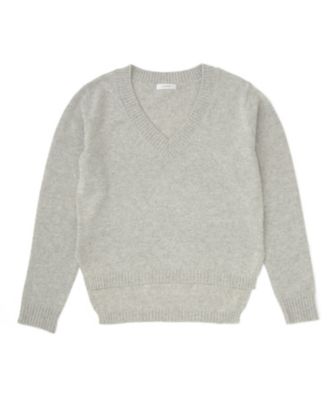 【SALE（三越）】＜LUGHA/ルーガ＞ Vネックニット(1602-F-06) ライトグレー 【三越・伊勢丹/公式】
