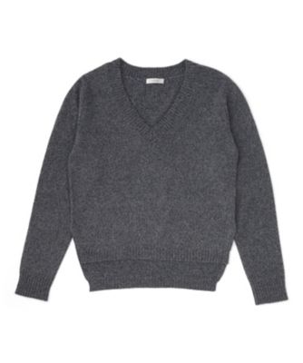 【SALE（三越）】＜LUGHA/ルーガ＞ Vネックニット(1602-F-06) ネイビー 【三越・伊勢丹/公式】