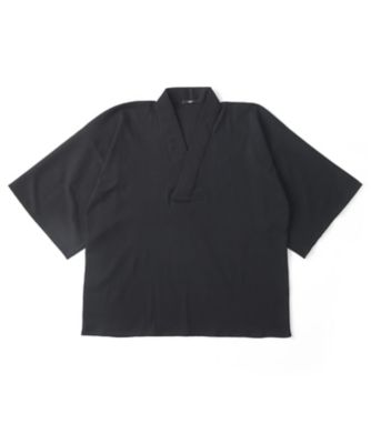 【男のきもの】簡易襟付きTシャツ(7分袖) 【三越・伊勢丹/公式】