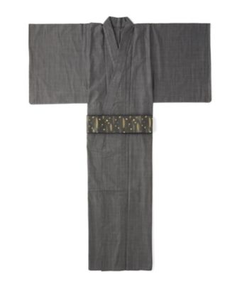 <TNKT>紳士仕立上りデニム着物 黒 【三越・伊勢丹/公式】