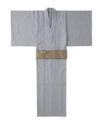 <TNKT>紳士仕立上りデニム着物 灰 M 【三越・伊勢丹/公式】