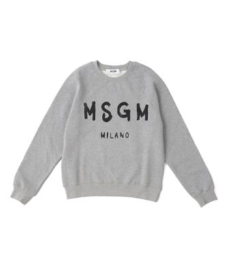 ＜エムエスジーエム/MSGM＞ ロゴスウェットプルオーバー(2141MDM89/164790+791) グレー 【三越・伊勢丹/公式】