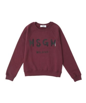 ＜エムエスジーエム/MSGM＞ ロゴスウェットプルオーバー(2141MDM89/164790+791) ボルドー 【三越・伊勢丹/公式】