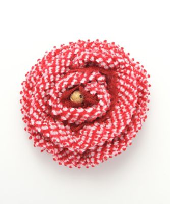 鹿の子絞<canoco>髪飾り/コサージュ 牡丹 赤色 【三越・伊勢丹/公式】