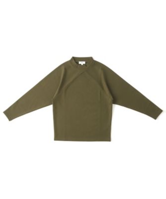 【SALE（伊勢丹）】＜ハイク/HYKE＞ COMPRESSED MOCK NECK KNIT(12091) OLIVEDRAB 【三越・伊勢丹/公式】