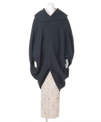 ＜撫松庵＞ 三越伊勢丹オリジナル スクエアコート 濃紺 【三越・伊勢丹/公式】