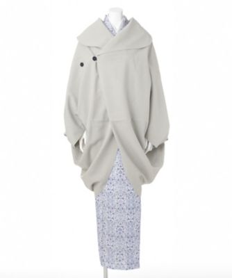 ＜撫松庵＞ 三越伊勢丹オリジナル スクエアコート ライトグレー 【三越・伊勢丹/公式】