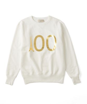 【SALE（伊勢丹）】＜メゾン キツネ/MAISON KITSUNE＞ <NumeroTOKYO100号記念限定>スウェット(KMM7650) ホワイト／ゴールド 【三越・伊勢丹/公式】