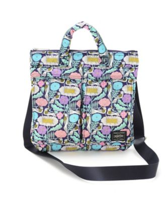 ＜ナンバートゥエンティワン/Number Twenty-One＞ MAKOTO KAGOSHIMAxPORTER for NUMBER TWENTY-ONE HELMETBAG-S トリトハナマルチ 【三越・伊勢丹/公式】
