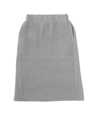 【SALE（三越）】＜ハイク/HYKE＞ RIB SWEATER SKIRT(11080) トップグレー 【三越・伊勢丹/公式】
