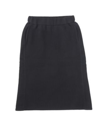 【SALE（伊勢丹）】＜ハイク/HYKE＞ RIB SWEATER SKIRT(11080) クロ 【三越・伊勢丹/公式】
