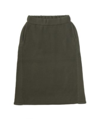 【SALE（伊勢丹）】＜ハイク/HYKE＞ RIB SWEATER SKIRT(11080) OLIVEDRAB 【三越・伊勢丹/公式】