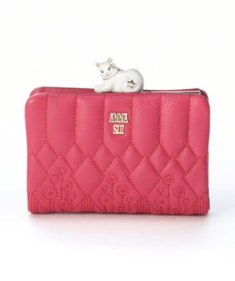 ＜アナ スイ（ANNA SUI）＞「ハーレクイン」口金二つ折り長財布（312183）