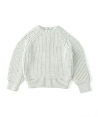 【SALE（伊勢丹）】＜メゾン キツネ/MAISON KITSUNE＞ 長袖丸首セーター(kwm1614) AQUA VERDE 【三越・伊勢丹/公式】