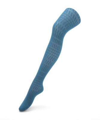 【SALE（伊勢丹）】＜アンティパスト/ANTIPAST＞ 大きいサイズ OMI コットンレースタイツ(KT-62B)(クローバー) ターコイズ(turquoise) 【三越・伊勢丹/公式】