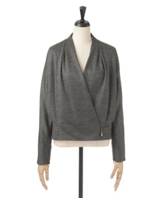 【SALE（三越）】＜ジョハク/JOHAQ＞ ウールジャージジャケット 622100 ベージュxブラック 【三越・伊勢丹/公式】