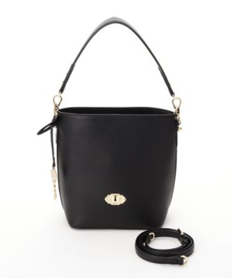 ＜アナ スイ/ANNA SUI＞ バケツ型ハンドバッグ「キー」(312043) クロ 【三越・伊勢丹/公式】