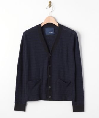 【SALE（三越）】＜ヴィルーム ネイビー/V::room_NAVY＞ 【S】カーディガン(352339-SZ) ブラックxネイビー 【三越・伊勢丹/公式】