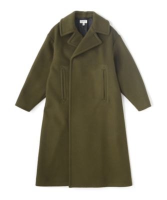 ＜ハイク（HYKE）＞ 【予約販売】PEA COAT（LONG）（17079） OLIVEDRAB