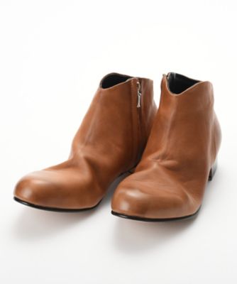 ＜パドローネ＞ SIDE ZIP SHORT BOOTS(7358-1201) 21・ベージュ 【三越・伊勢丹/公式】