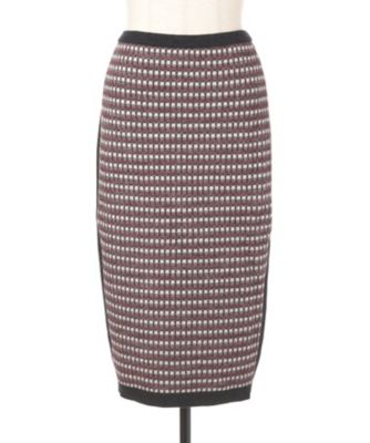 【SALE（三越）】＜メゾン ド ウーマン/MAISON DE WOMAN＞ <MDW>ジャカードニットスカート(6F-S0922-M) ボルドー(05) 【三越・伊勢丹/公式】