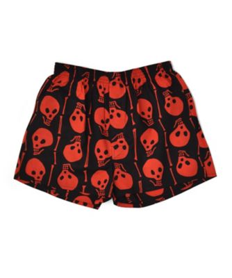 ＜戸田屋商店＞ 手ぬぐいトランクス骸骨赤黒 【三越・伊勢丹/公式】