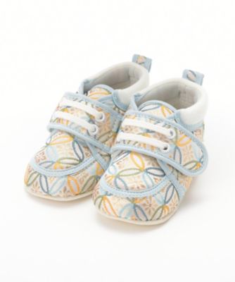 <tsutaeru>西陣織ベビーシューズ「お初履き」(七宝柄) ブルー 【三越・伊勢丹/公式】