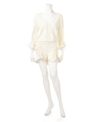 【SALE（三越）】＜ロザリームーン/Rosary moon＞ 別注オールインワン(16RW-3407) IVORY 【三越・伊勢丹/公式】