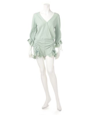 【SALE（三越）】＜ロザリームーン/Rosary moon＞ 別注オールインワン(16RW-3407) MINT 【三越・伊勢丹/公式】