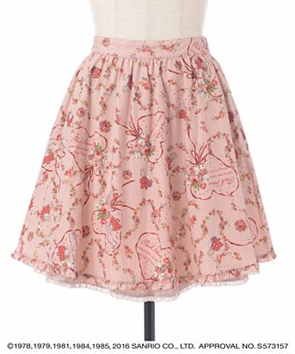＜PINK HOUSE/ピンクハウス＞ 【再販】マロンクリームブーケスカート(A2168FS461) ピンク（2） 【三越・伊勢丹/公式】