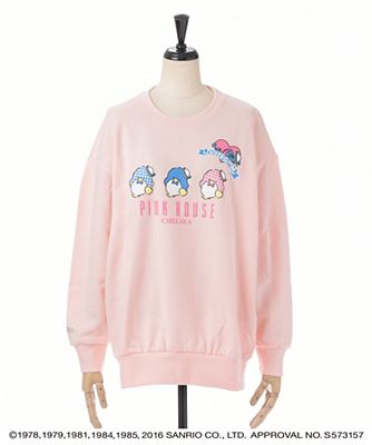 ＜PINK HOUSE/ピンクハウス＞ 【再販】タキシードサムトレーナー(A2168UTR465) ペールピンク（2） 【三越・伊勢丹/公式】