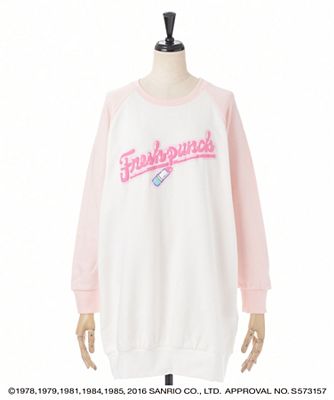 ＜PINK HOUSE/ピンクハウス＞ フレッシュパンチトレーナー(A2168UTR467*) アイボリーxピンク（1） 【三越・伊勢丹/公式】