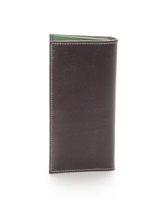 ＜ホワイトハウスコックス/WhitehouseCox＞ ホリデーライン 長財布(S9697) ハバナxKグリーン 【三越・伊勢丹/公式】