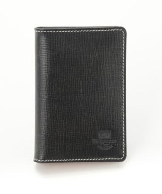 ＜ホワイトハウスコックス/WhitehouseCox＞ ホリデーライン 名刺入れ(S7412) ブラックxイエロー 【三越・伊勢丹/公式】