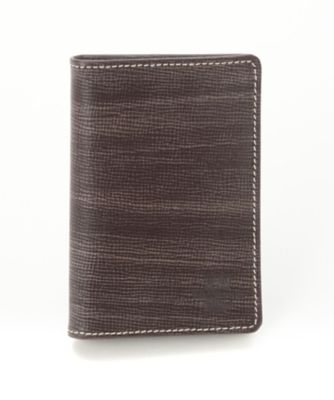 ＜ホワイトハウスコックス/WhitehouseCox＞ ホリデーライン 名刺入れ(S7412) ハバナxKグリーン 【三越・伊勢丹/公式】