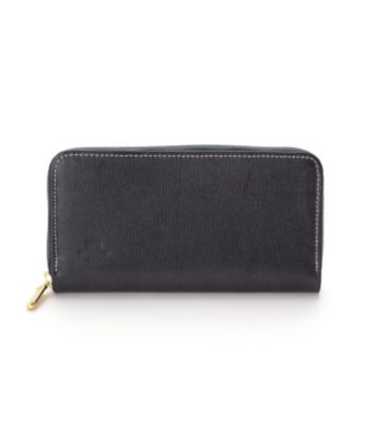 ＜ホワイトハウスコックス/WhitehouseCox＞ ホリデーライン ラウンドジップ財布(S2622) ネイビーxKグリーン 【三越・伊勢丹/公式】