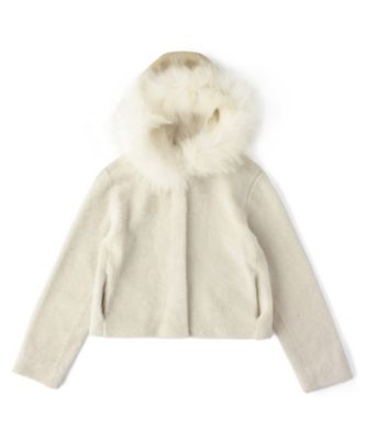 【SALE（三越）】＜LUGHA/ルーガ＞ フード付ムートンコート(1602-C-01) VANILA 【三越・伊勢丹/公式】