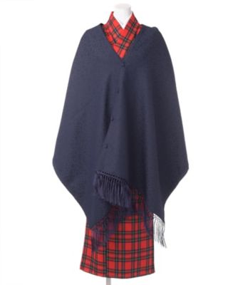 <さんび>MIQショールコート(紺) 【三越・伊勢丹/公式】